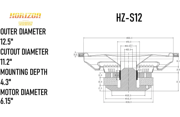 Sundown Audio Horizon Shallow Subwoofers - Image 4